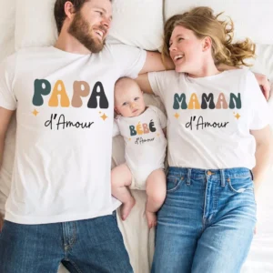 Dad Mom and Me Family Matching Outfit Funny Family Look Shirts Daddy Mommy and Me T-shirt Father Son Mother Daughter Clothes Tee